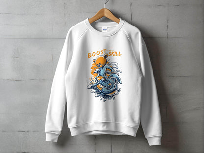 Boost Your Skill Cartoon Bear Design Sweater - Design & Vybe