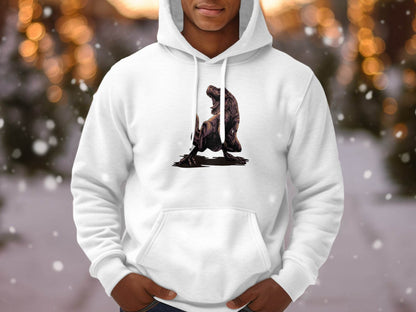 Fierce T-Rex Roaring Dinosaur Graphic Hoodie - Design & Vybe