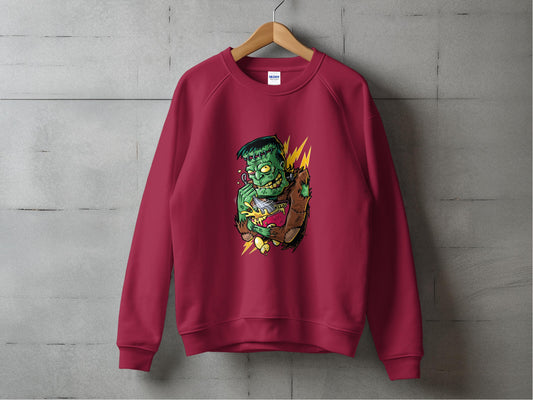 Unique Monster Graphic Red Long Sleeve product
