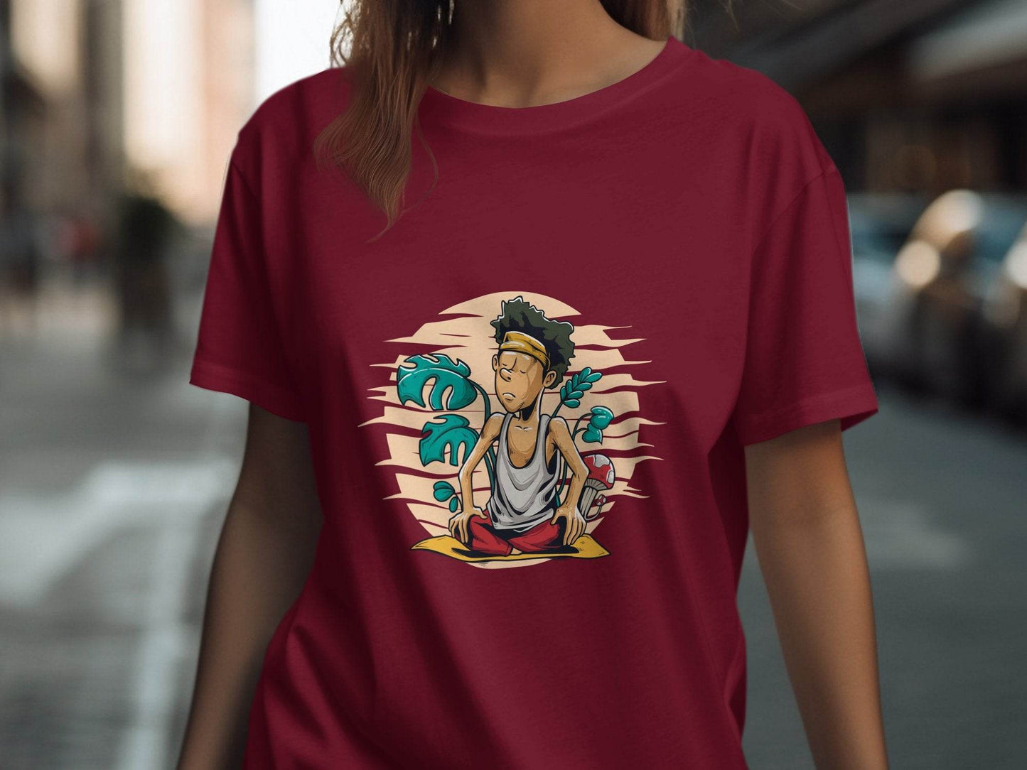 Yoga Enthusiast Graphic Printed Casual T-Shirt - Design & Vybe