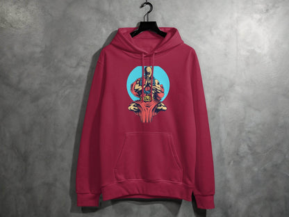 Inner Peace Meditating Monk Art Comfort Hoodie - Design & Vybe