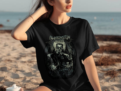 Vintage Frankenstein Rocks Graphic Design T-Shirt - Design & Vybe