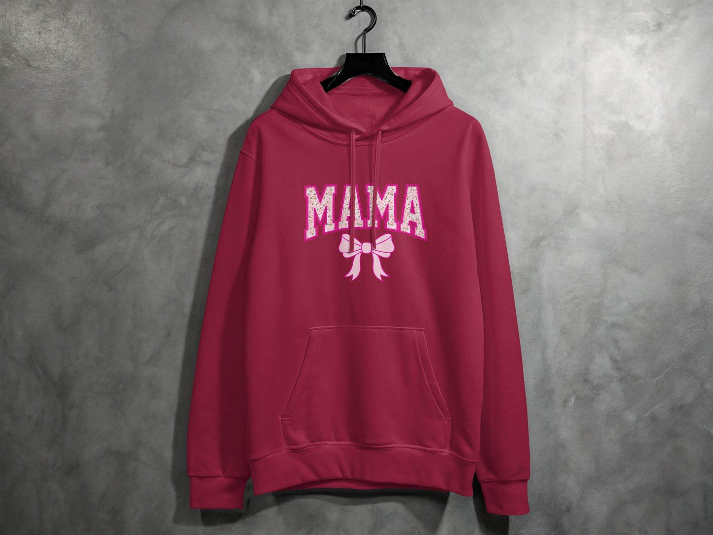 Floral Mama With Bow Graphic Design For Moms Hoodie - Design & Vybe