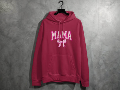 Floral Mama With Bow Graphic Design For Moms Hoodie - Design & Vybe
