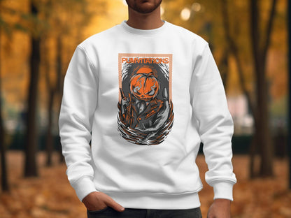 Pumvitations Design for Halloween Pumpkin Man Sweater - Design & Vybe