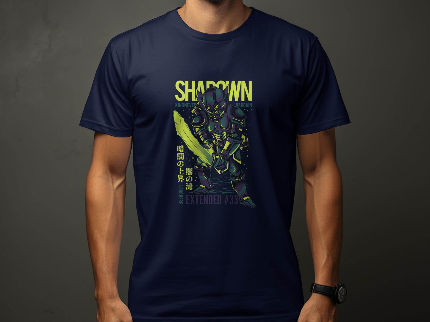 King Never Bargain Extended Knight Vector Art T-Shirt - Design & Vybe