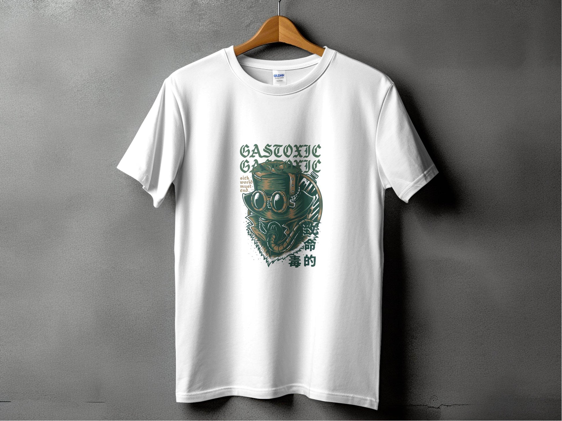 Gastoxic Sick World Must End Illustrated Artwork T-Shirt - Design & Vybe