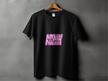 Stylish Army-Themed Graphic Tee Shirt product type