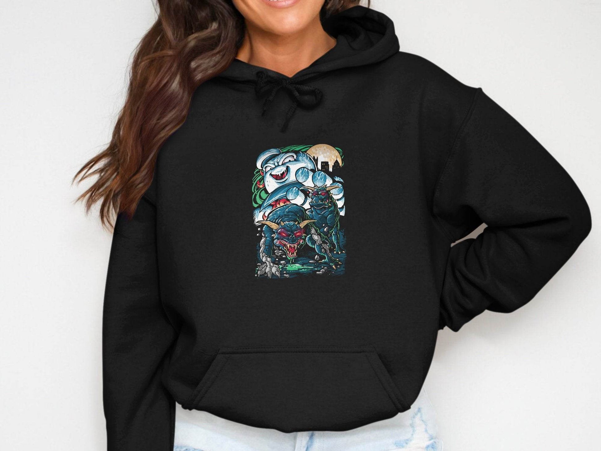 Monstrous Creatures Graphic Design Artwork Hoodie - Design & Vybe