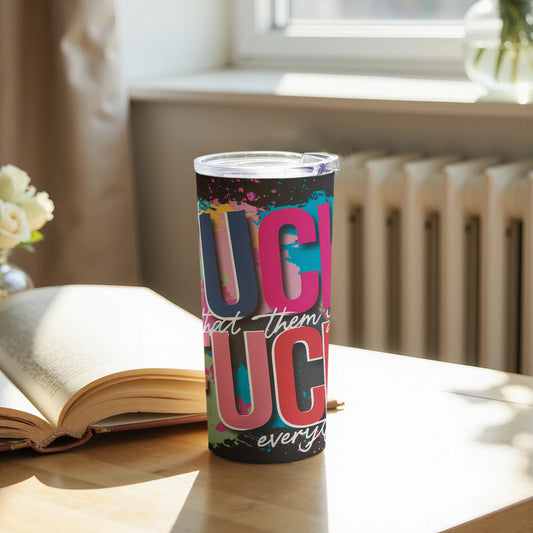 Colorful Bold Text Design Travel Mug product