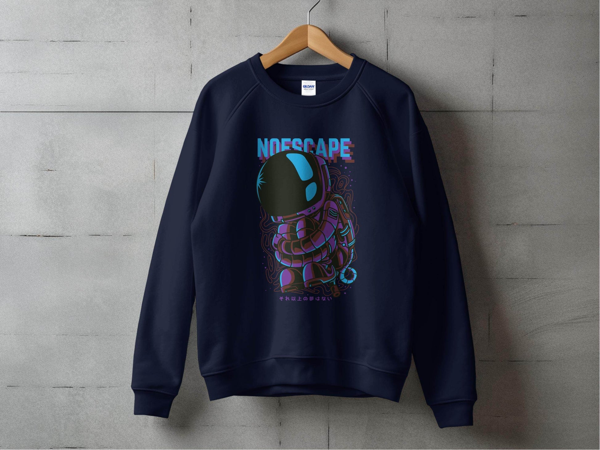 No Escape Spaceman Illustration Graphic Sweater - Design & Vybe