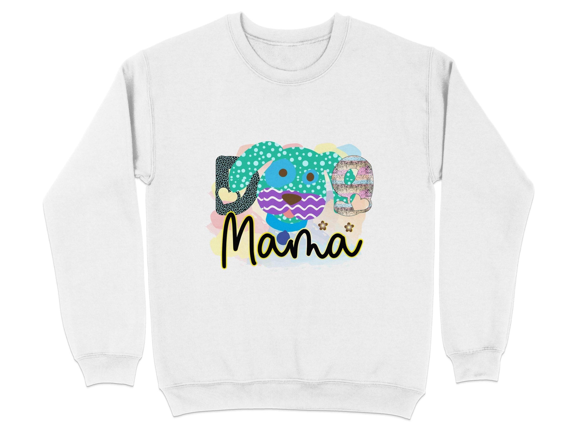 Dog Mama Colorful Graphic Design Great Gift Idea Sweater - Design & Vybe