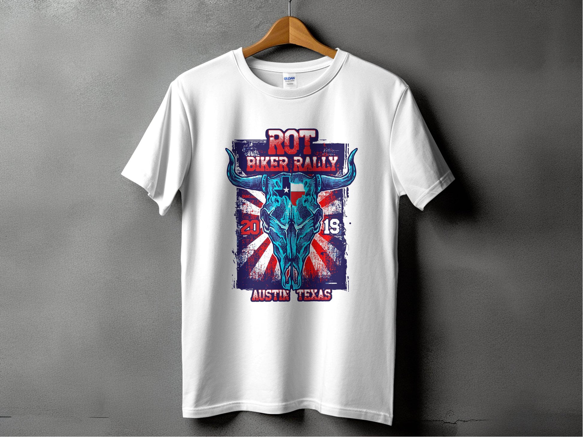 ROT Biker Rally Austin Texas 2019 T-Shirt - Design & Vybe