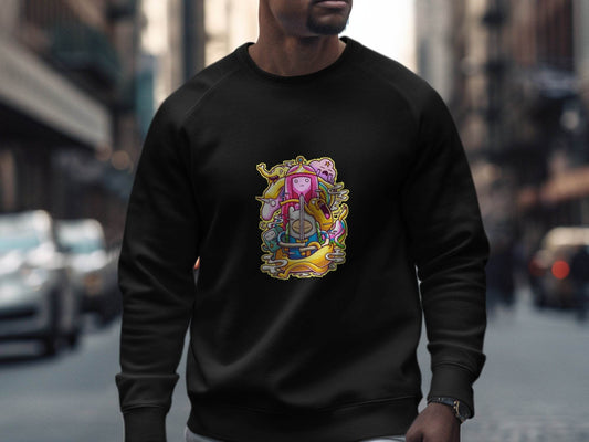 Adventure Time Characters Illustration Sweater - Design & Vybe