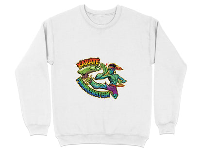 Karate Frankenstein Zombie Monster Funny Halloween Sweater - Design & Vybe