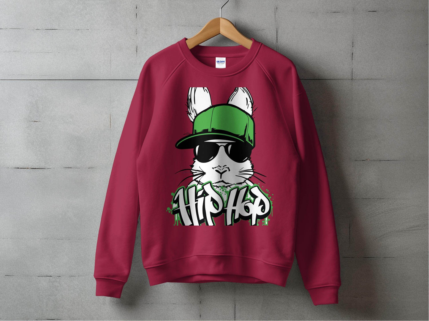 Trendy Hip Hop Bunny with Sunglasses Sweater - Design & Vybe