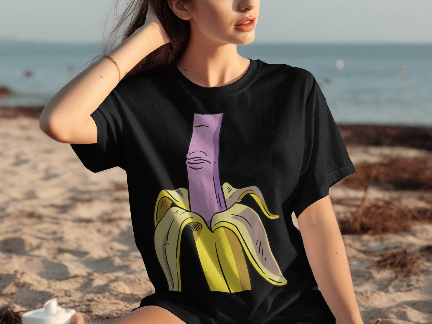 Fun Banana Cartoon and Vibrant Art Design T-Shirt - Design & Vybe