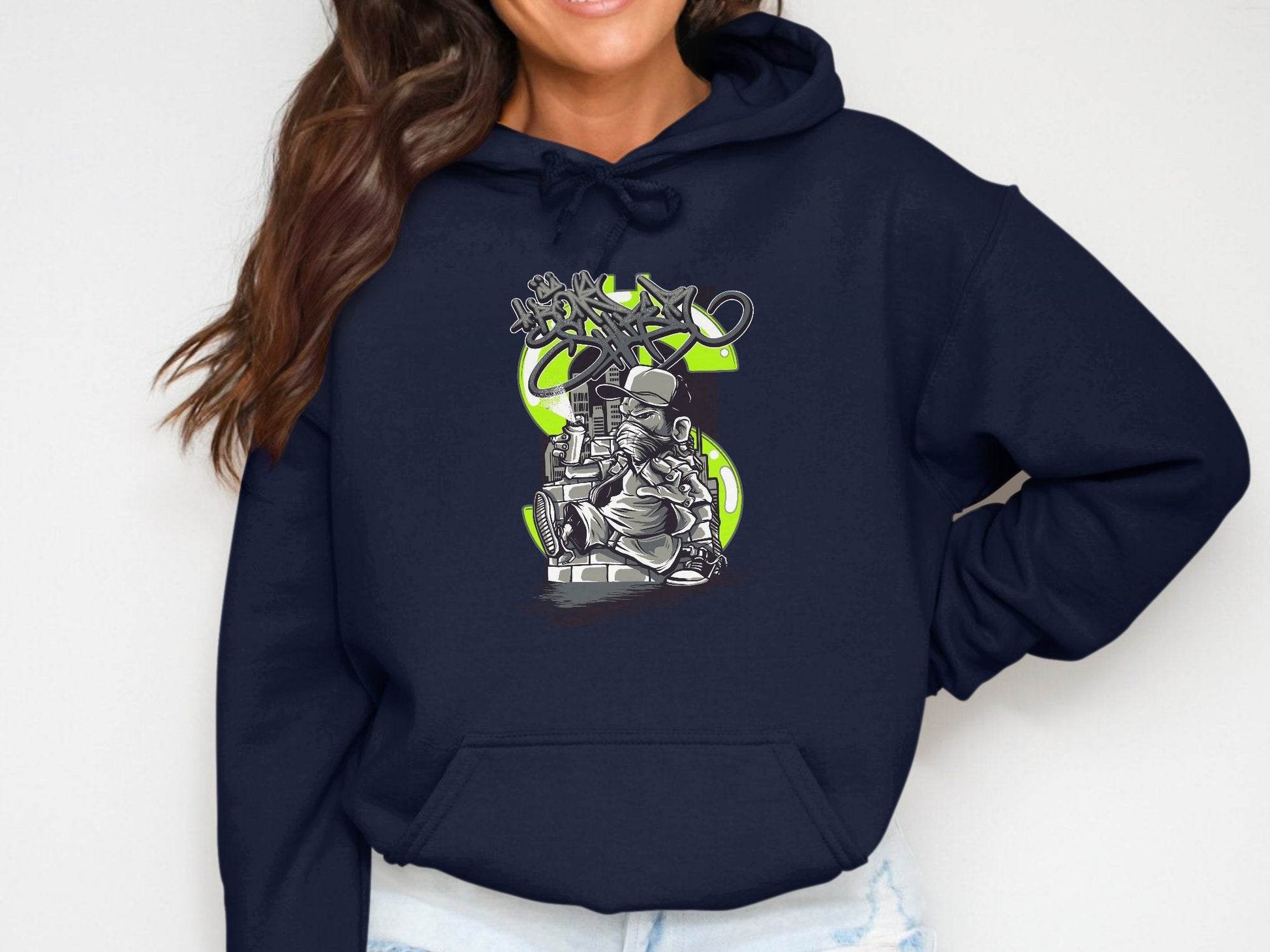 Urban Street Art Graffiti Character Design Printed Hoodie - Design & Vybe