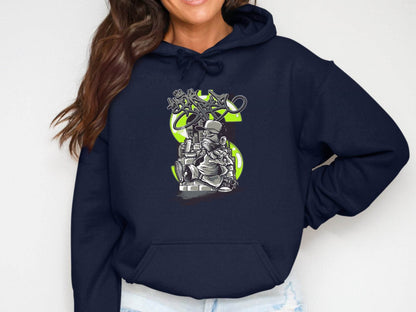 Urban Street Art Graffiti Character Design Printed Hoodie - Design & Vybe