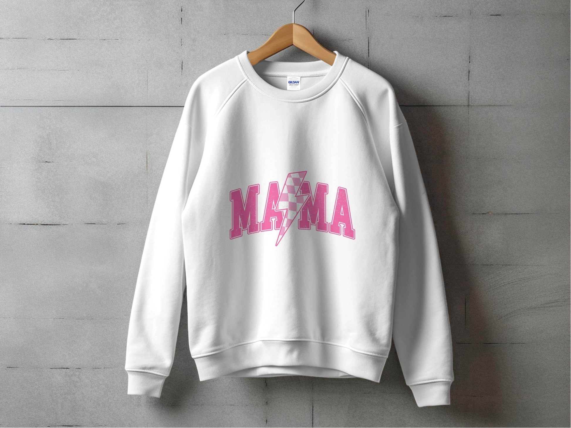 Mama Pink Lightning Bolt Graphic Designs Women Sweater - Design & Vybe