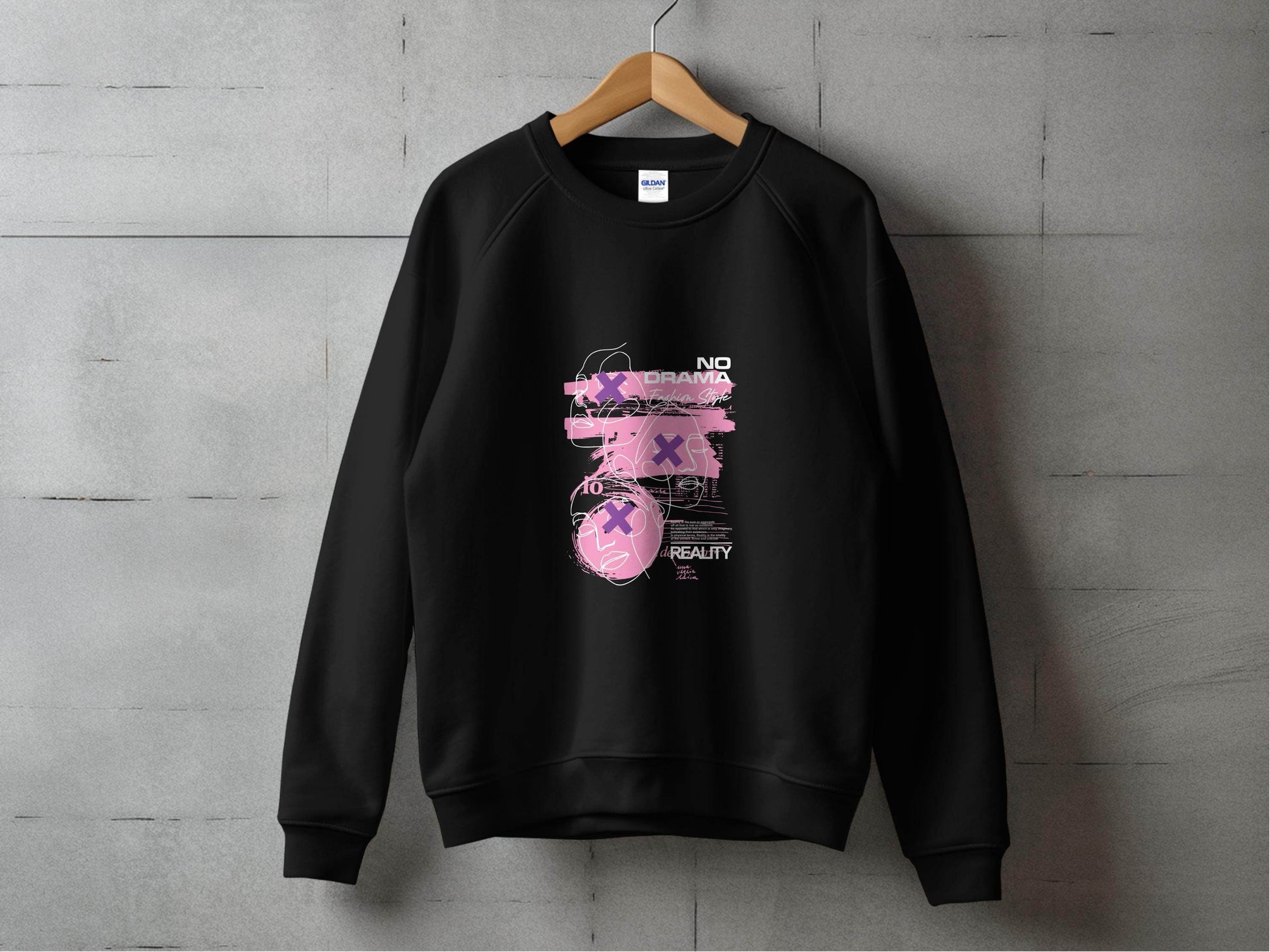 No Drama Fashion Style Reality Quote Abstract Sweater - Design & Vybe