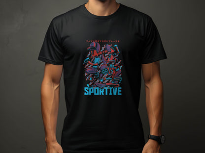 Sportive Characters Artistic Graphic Design Premium T-Shirt - Design & Vybe