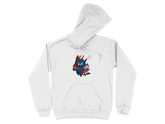 Colorful Cartoon Graphic White Hoodie product