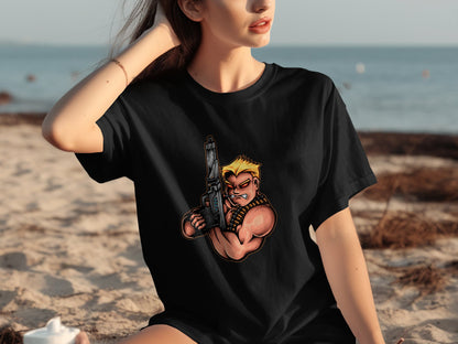 Fierce Blonde Warrior Graphic Tee Shirt product