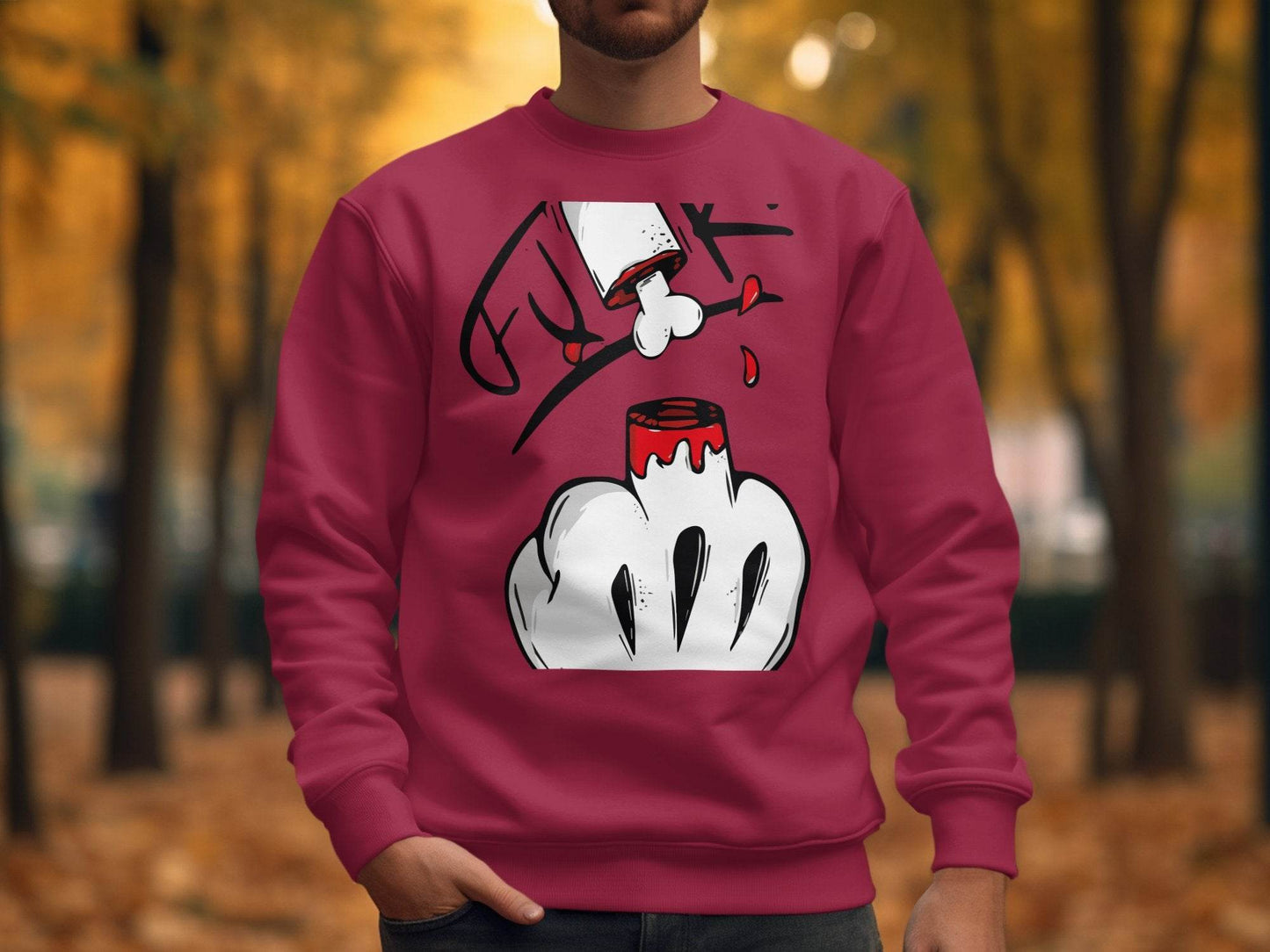 Funky Style Graphic Print Casual Wear Sweater - Design & Vybe