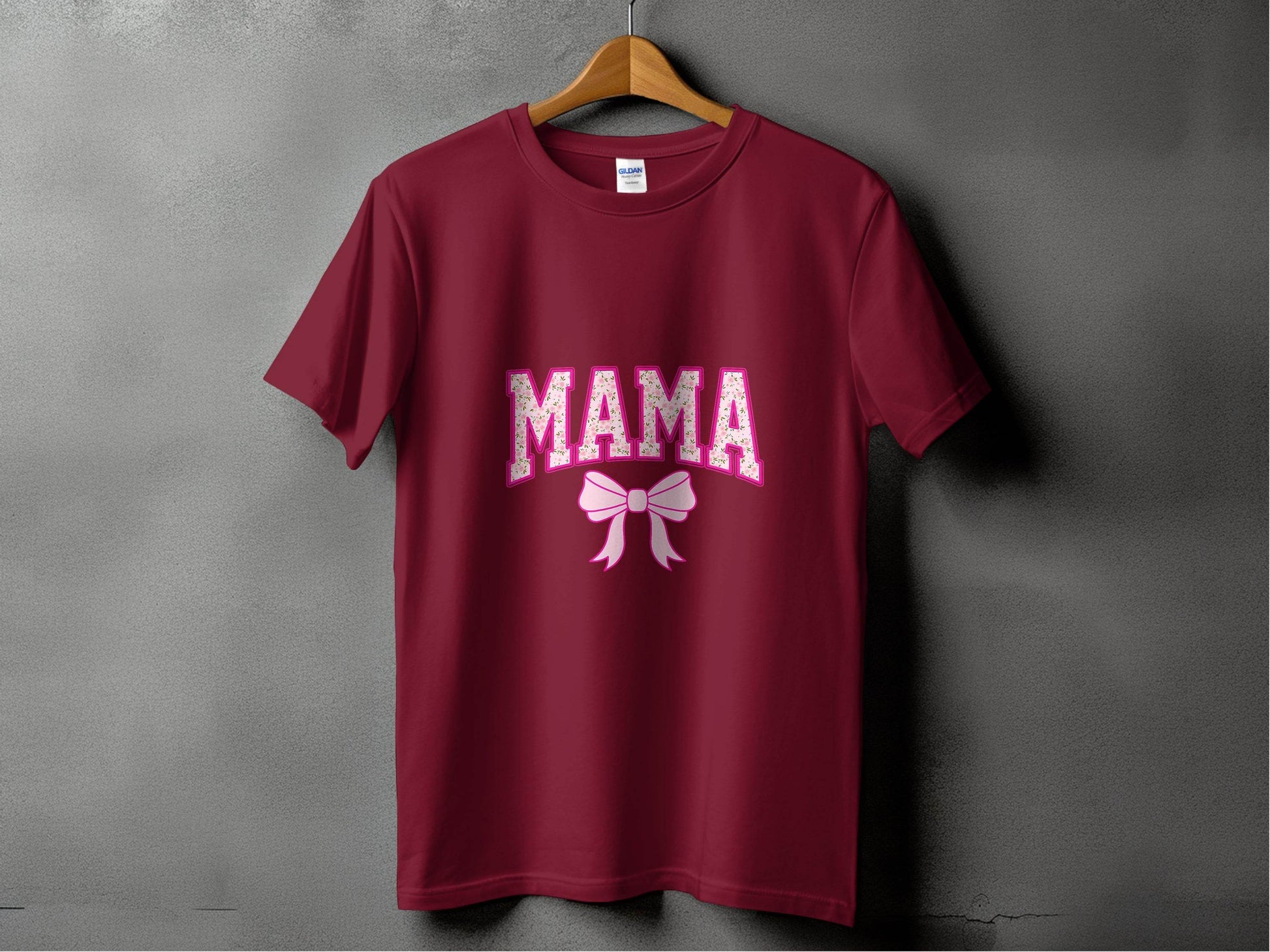 Floral Mama With Bow Graphic Design For Moms T-Shirt - Design & Vybe
