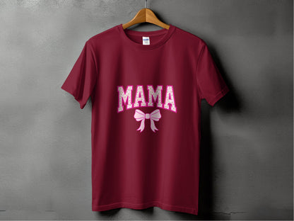 Floral Mama With Bow Graphic Design For Moms T-Shirt - Design & Vybe
