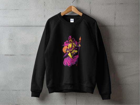 Fierce Warrior Design on Black Long Sleeve product