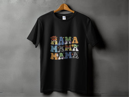 Colorful Mama Letters Cute Family Mama Life T-Shirt - Design & Vybe