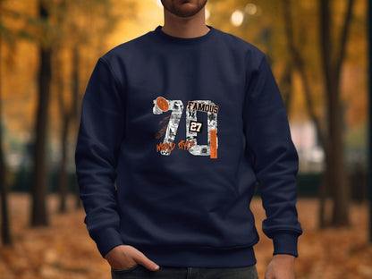 Retro Newspaper Famous 70 World Style Number 27 Sweater - Design & Vybe