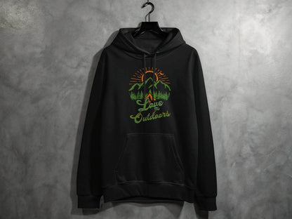 Love The Outdoors Graphic Adventure Hoodie - Design & Vybe