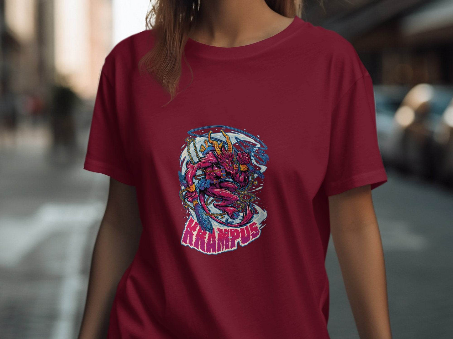 Krampus Devil Folklore Christmas Monster Themed T-Shirt - Design & Vybe