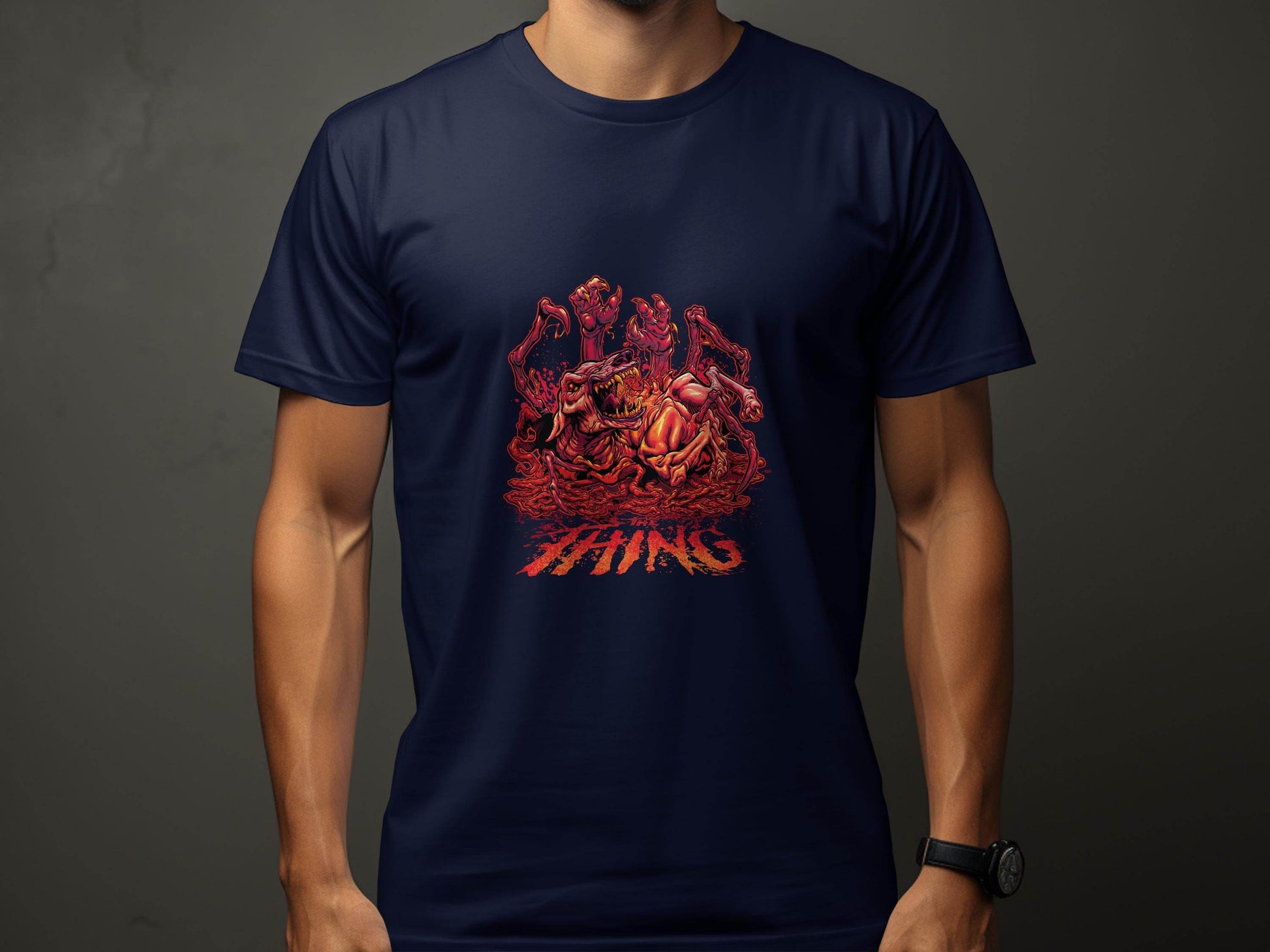 The Thing Horror Monster Dog Graphic Art Design T-Shirt - Design & Vybe