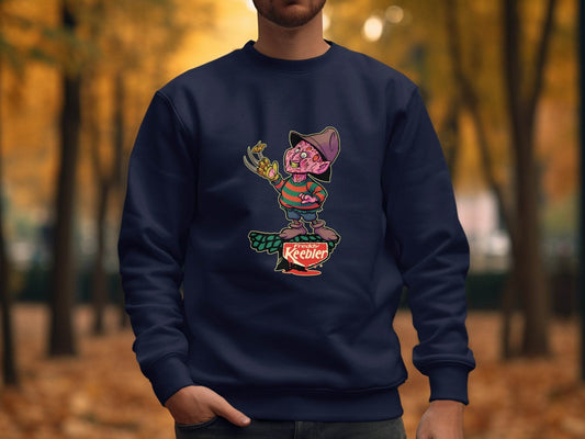 Freddy Keebler Halloween Horror Funny Parody Style Sweater - Design & Vybe