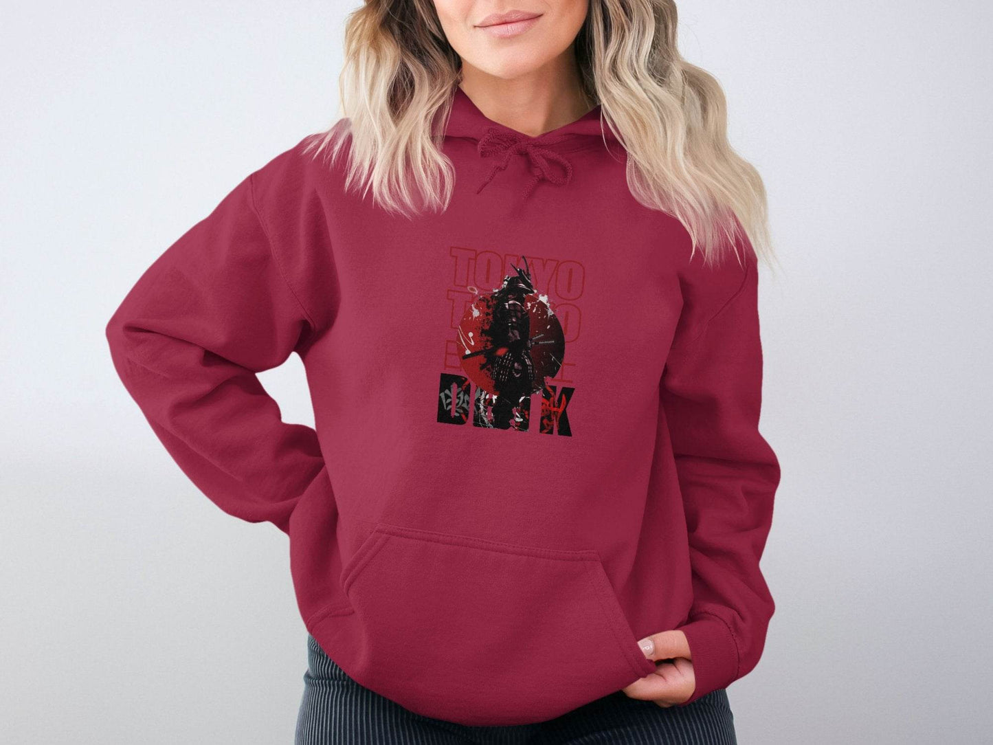 TOKYO Samurai Warrior Japan Style Art Hoodie - Design & Vybe