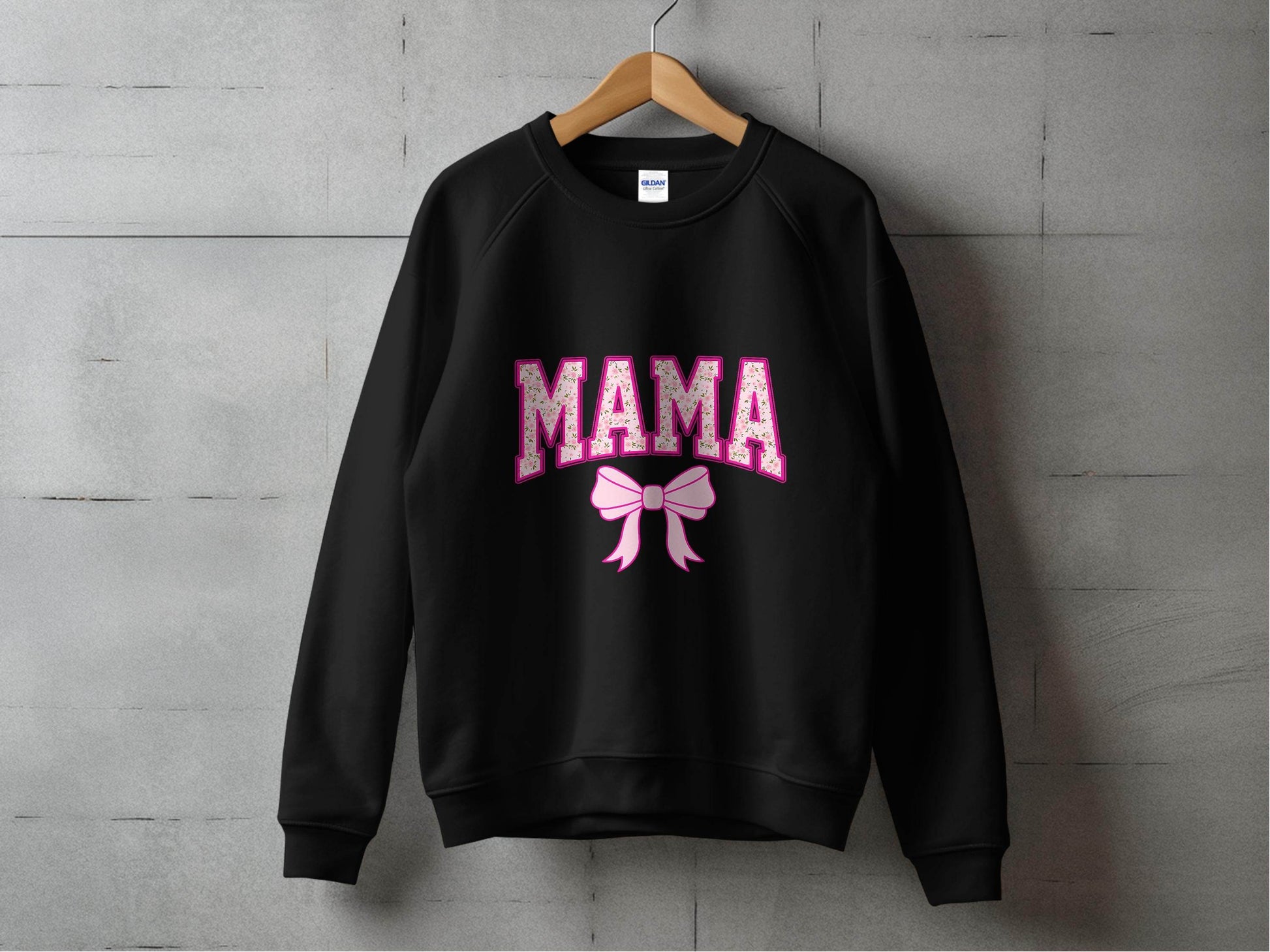 Floral Mama With Bow Graphic Design For Moms Sweater - Design & Vybe