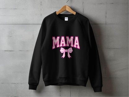 Floral Mama With Bow Graphic Design For Moms Sweater - Design & Vybe