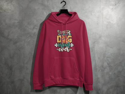 Best Dog Mom Ever Pet Paw Print Design Graphic Hoodie - Design & Vybe