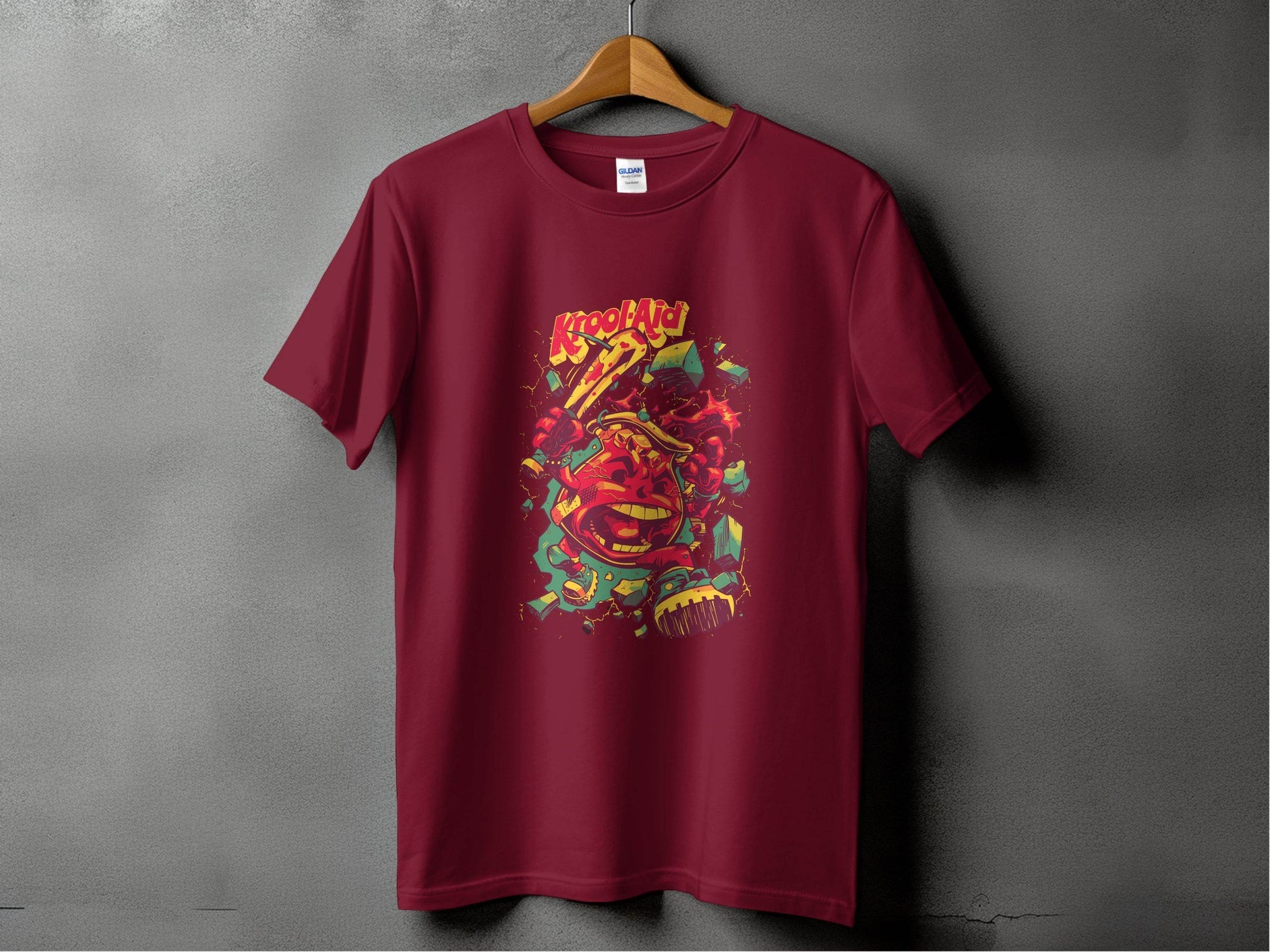Kool-Aid Man Smashing Through Wall Graphic Design T-Shirt - Design & Vybe