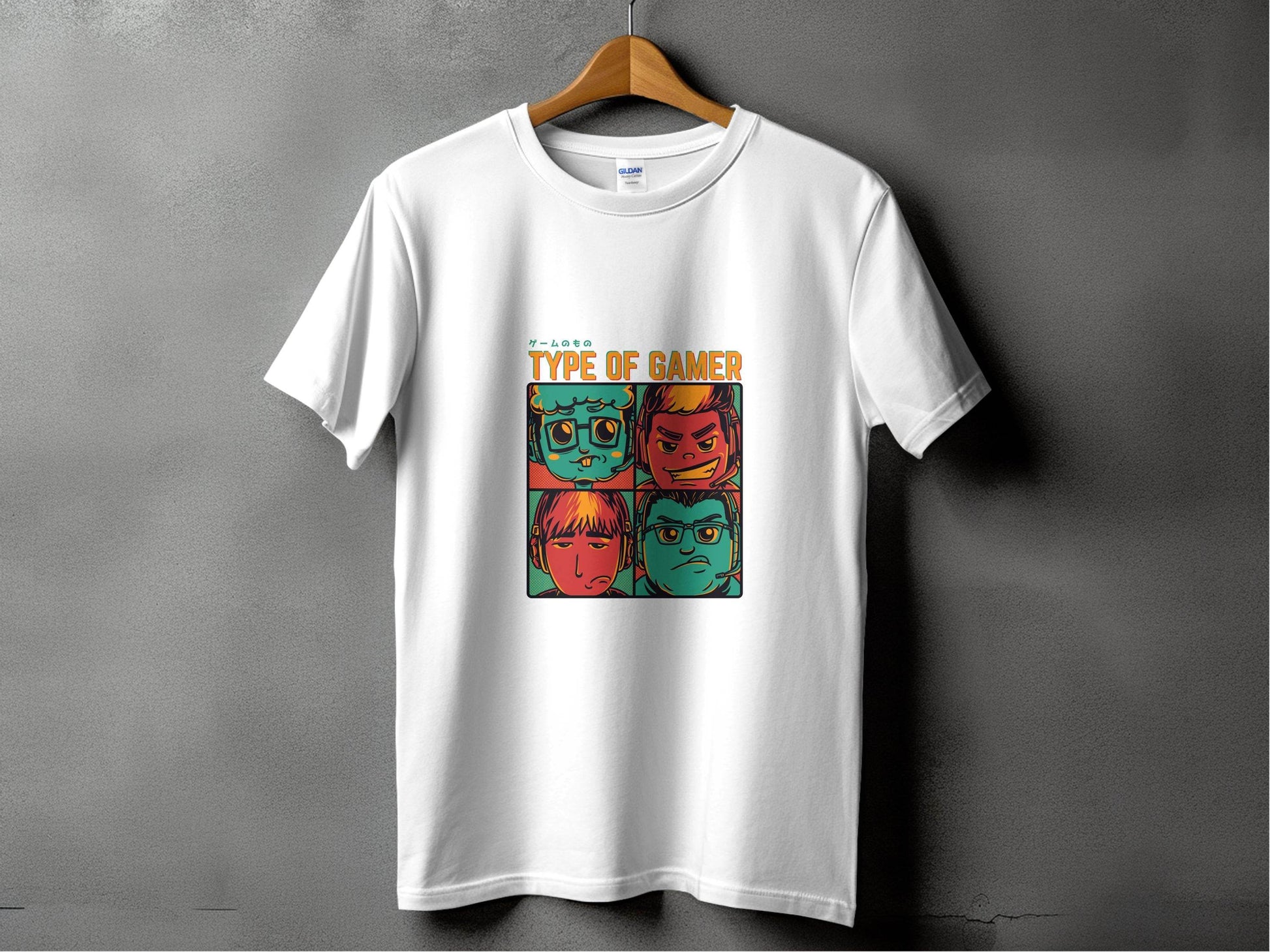 Type Of Gamer Video Gaming Four Styles Illustration T-Shirt - Design & Vybe