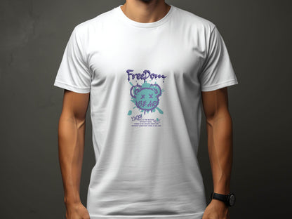 Freedom Bear Ideal Hope Graphic Design Cool T-Shirt - Design & Vybe