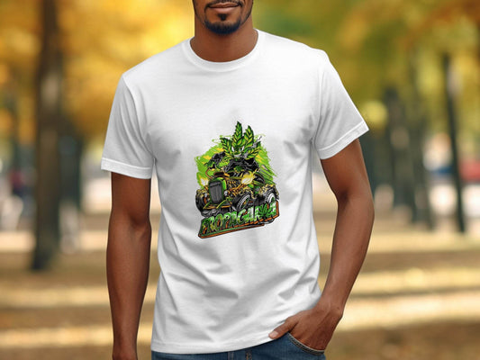 Propaganja Leaf Hot Rod Rider Graphic Print Design T-Shirt - Design & Vybe
