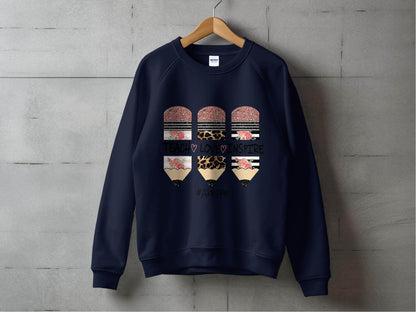 Teach Love Inspire Pencils for Teachers AideLife Sweater - Design & Vybe