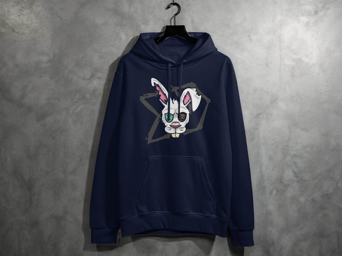 Morbid Zombie Rabbit Graphic Cool Design Hoodie - Design & Vybe