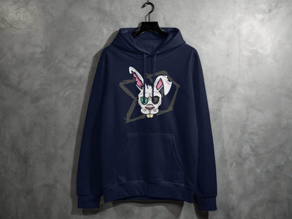 Morbid Zombie Rabbit Graphic Cool Design Hoodie - Design & Vybe