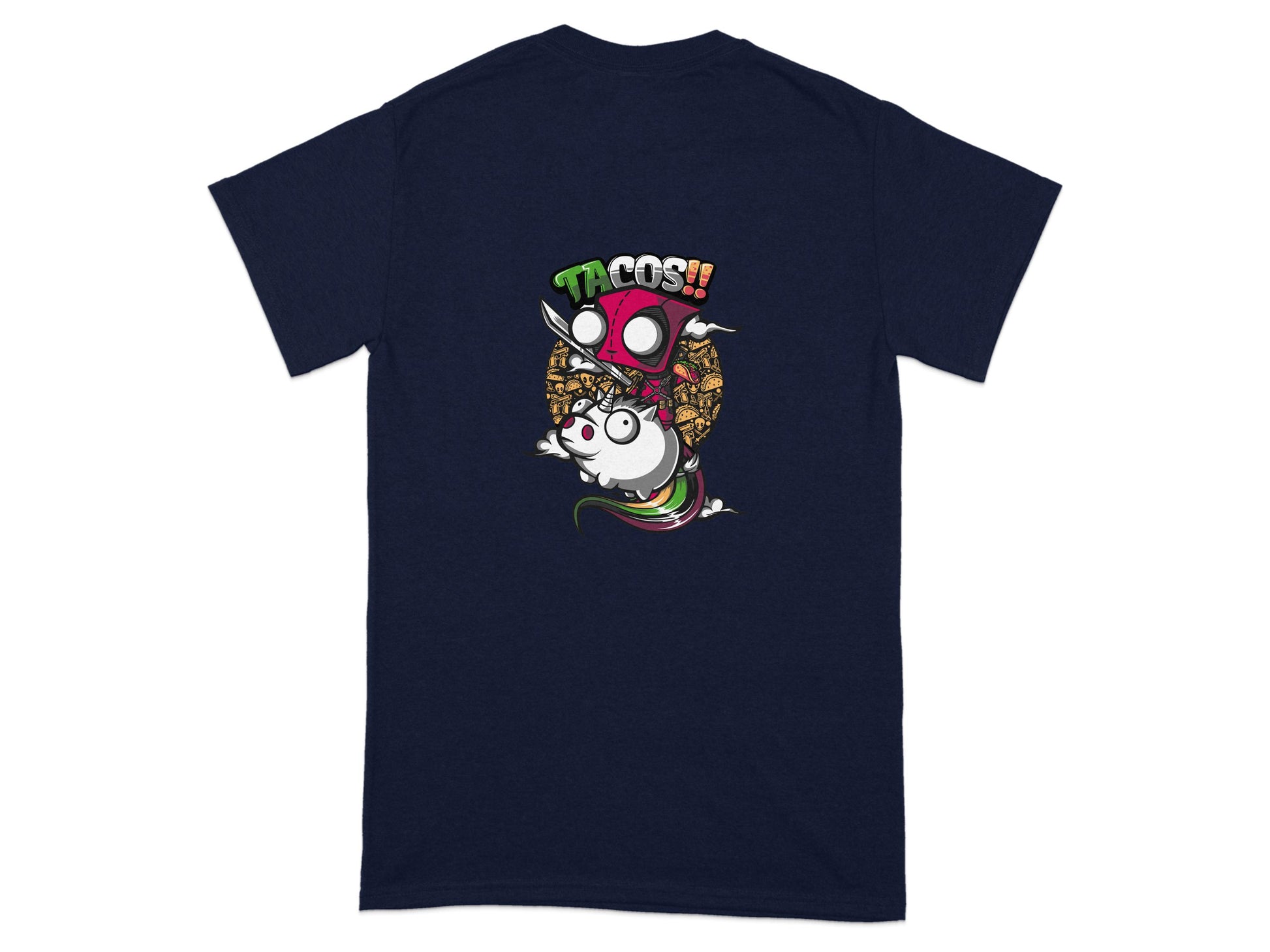 Fun Tacos Design on Dark Colored Shirt product type